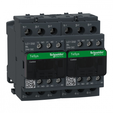 LC2D32JL TeSys Deca enversör kontaktörü - 3P (3 NO) - AC-3 - <= 440 V 32 A - 12 V DC bobin