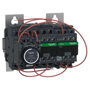 LC3D32AB7 montaj plakasında yıldız delta yolverici TeSys LC3-D - bobin 24 V AC
