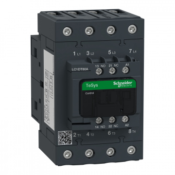 LC1DT80AU7 TeSys D kontaktör - 4P(4 NA) - AC-1 - <= 440 V 80 A - 240 V AC 50/60 Hz bobin