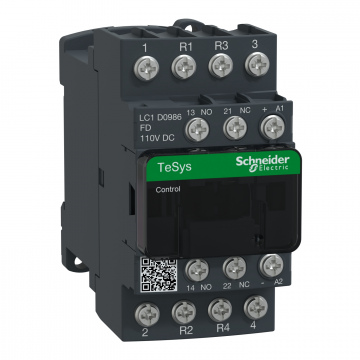 LC1D0986FD TeSys D kontaktör - 4P(2 NA + 2 NK) - AC-1 - <= 440 V 20 A - 110 V DC bobin