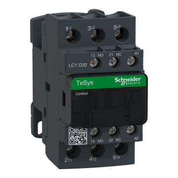 LC1D32S7 TeSys D kontaktör - 3P(3 NA) - AC-3 - <= 440 V 32 A - 500 V AC bobin