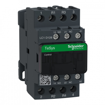 LC1D128E7 TeSys D kontaktör - 4P(2 NA + 2 NK) - AC-1 - <= 440 V 25 A - 48 V AC bobin
