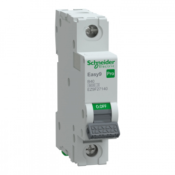 EZ9F27140 Otomatik Sigorta, Easy9 Pro, 6kA, B-Eğrisi, 1-Kutup, 40A.