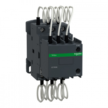 LC1DFKU7 Kondansatör kontaktörü, Tesys Deca, 400/415V 50Hz'de 12,5kVAR, 240V AC 50/60Hz bobin, vidalı kelepçe terminalleri