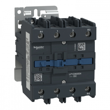 LP1D80004BW TeSys D kontaktör - 4P(4 NA) - AC-1 - <= 440 V 125 A - 24 V DC bobin