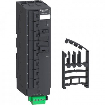 LU9GC3 Modbus dağıtım bloğu - 10 RJ45 ve 1 vidalı terminal bloğu.