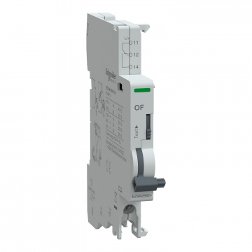 EZ9A29924 Yardımcı kontak, Easy9 Pro, OF, 240VAC - 415VAC, 24VDC - 130VDC, alttan bağlantı.