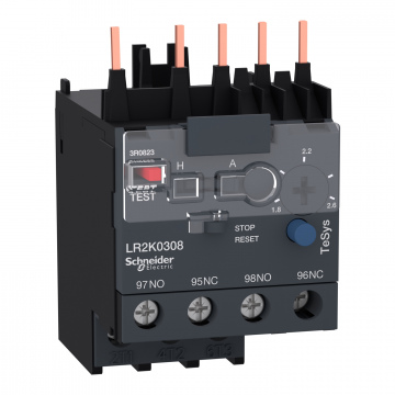 LR2K0308 TeSys K - Diferansiyel Termal Aşırı Yük Röleleri - 1,8...2,6 - Sınıf 10A.