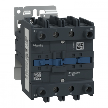 LP1D80008MW TeSys D kontaktör - 4P(2 NA + 2 NK) - AC-1 - <= 440 V 125 A - 220 V DC bobin