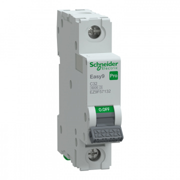 EZ9F57132 Otomatik Sigorta, Easy9 Pro, 6kA, C-Eğrisi, 1-Kutup, 32A.