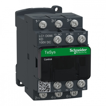 LC1D096KD TeSys D kontaktör - 3P(3 NA) - AC-3 - <= 440 V 9 A - 100 V DC bobin