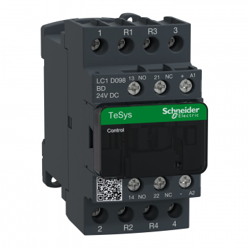 LC1D098BD TeSys D kontaktör - 4P(2 NA + 2 NK) - AC-1 - <= 440 V 20 A - 24 V DC bobin