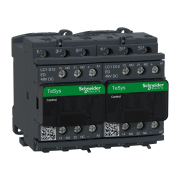 LC2D12ED TeSys D dönüşlü kontaktör - 3P(3 NA) - AC-3 - <= 440 V 12 A - 48 V DC bobin