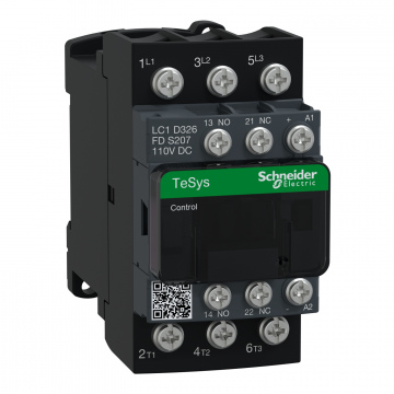 LC1D326FDS207 TeSys Deca kontaktör S207,3P(3NO),AC-3/AC-3e 32A <=440V,bobin 110V DC