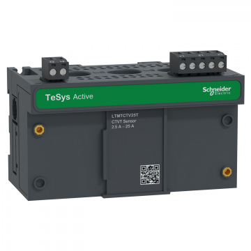 LTMTCTV25T Sensör Modülü, TeSys Tera, CTVT Yatay 2,5–25 A, 690 V, Genişlik 110 mm, topraklama hatası akım transformatörü için Dahili Giriş, Motor Yönetimi