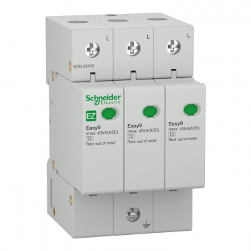 EZ9L33345 "Parafudr Easy9 - 3P - 400 V - 45000 A".