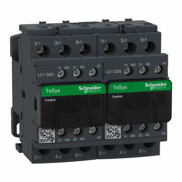 LC2D25D7 TeSys D dönüşlü kontaktör - 3P(3 NA) - AC-3 - <= 440 V 25 A - 42 V AC bobin