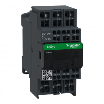 LC1D323FL TeSys D kontaktör - 3P(3 NA) - AC-3 - <= 440 V 32 A - 110 V DC bobin