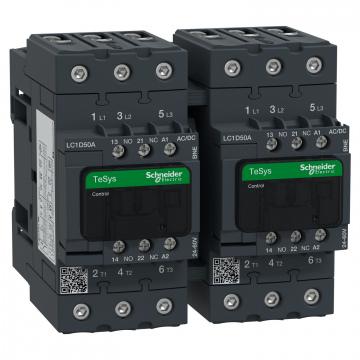 LC2D50ABNE TeSys Deca Envensör Kontaktör,3P(3NO),<=440V,50 A AC-3,24...60V AC/DC Bobinli