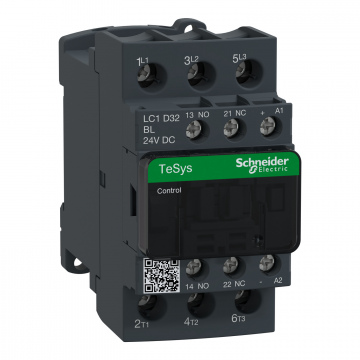 LC1D32BL TeSys D kontaktör - 3P(3 NA) - AC-3 - <= 440 V 32 A - 24 V DC bobin