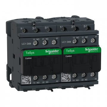 LC2D09E7 TeSys D dönüşlü kontaktör - 3P(3 NA) - AC-3 - <= 440 V 9 A - 48 V AC bobin