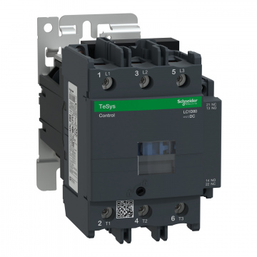LC1D80SW TeSys D kontaktör - 3P(3 NA) - AC-3 - <= 440 V 80 A - 72 V DC bobin