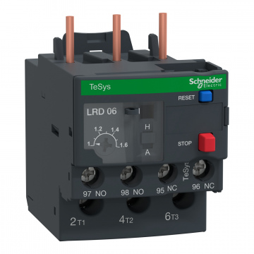 LRD06L TeSys Deca termik aşırı yük röleleri, 1...1.6A, sınıf 20