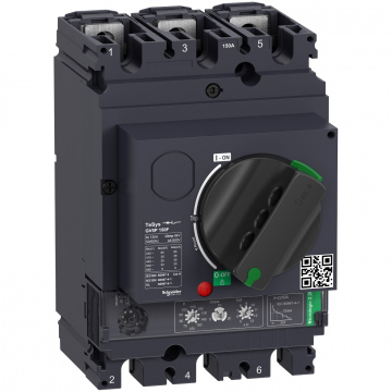 GV5P150F Motor devre kesici, TeSys GV5, 3P, 150A, Icu 36kA, termal manyetik.