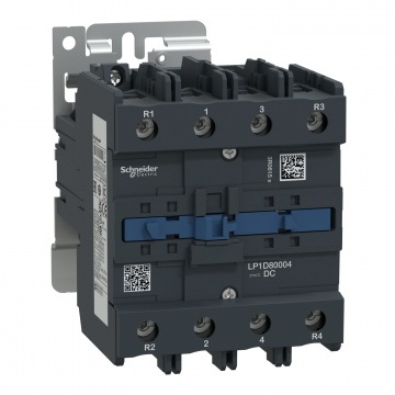 LP1D80004BD TeSys D kontaktör - 4P(4 NA) - AC-1 - <= 440 V 125 A - 24 V DC bobin