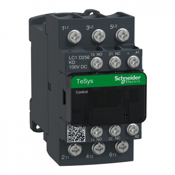 LC1D256KD TeSys D kontaktör - 3P(3 NA) - AC-3 - <= 440 V 25 A - 100 V DC bobin