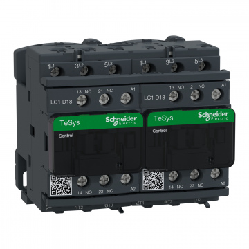 LC2D18M7 TeSys D dönüşlü kontaktör - 3P(3 NA) - AC-3 - <= 440 V 18 A - 220 V AC bobin